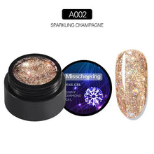 Load image into Gallery viewer, A02 Shiny Diamond Gel Sparkling Champagne
