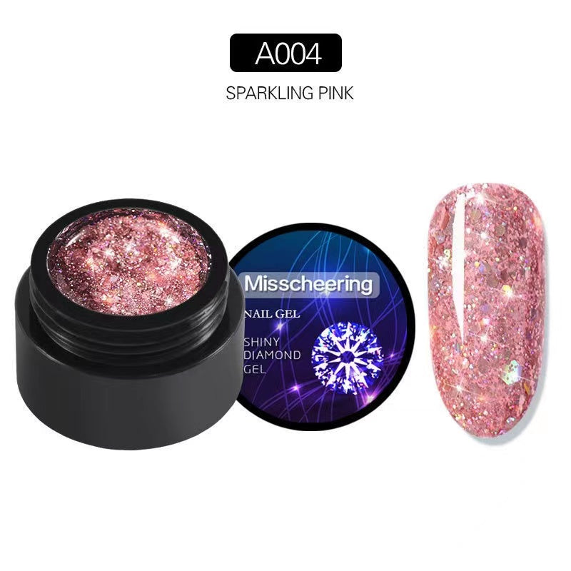 A04 Shiny Diamond Gel Sparkling Pink