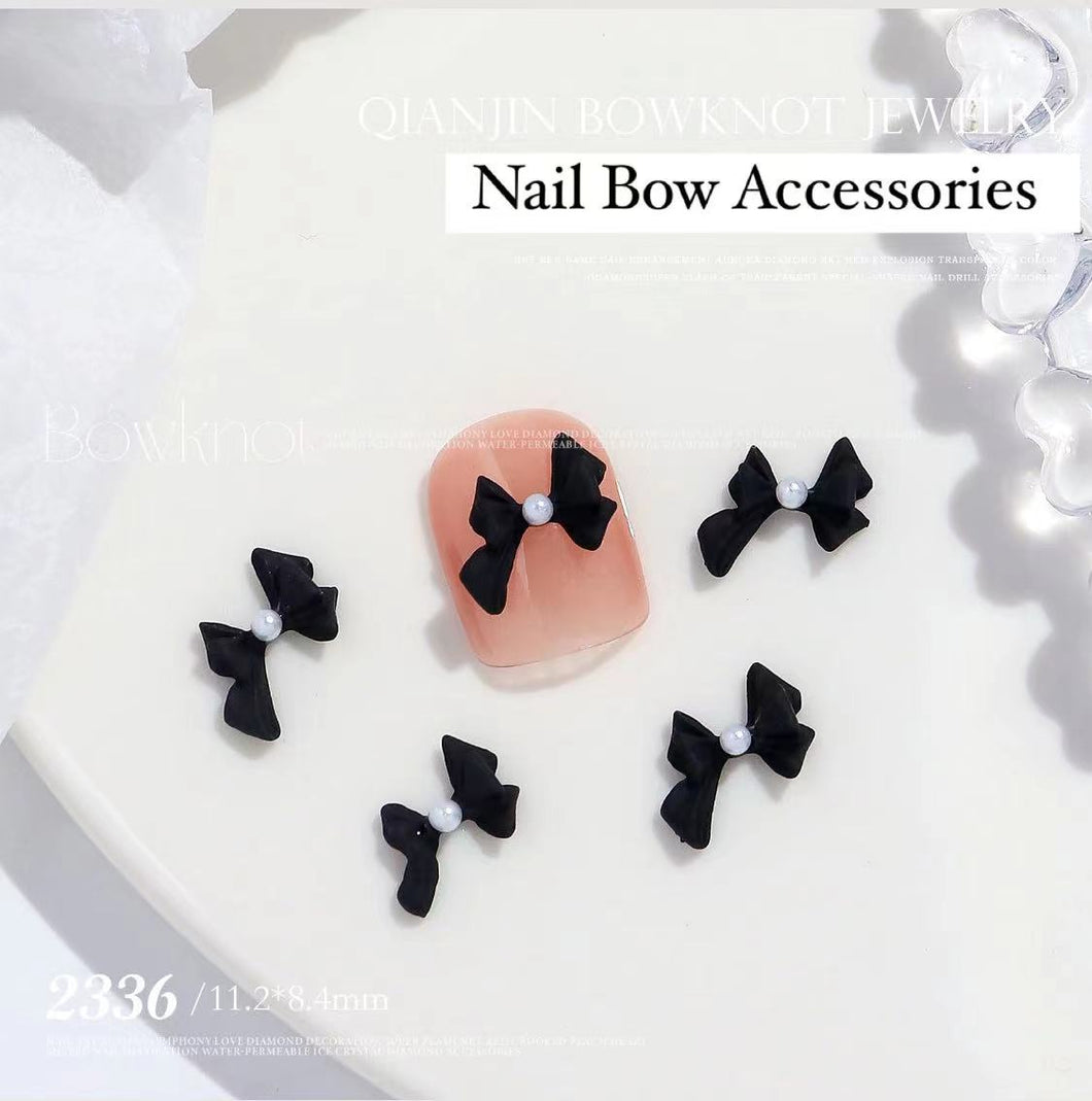 2pcs Set Nail Art Acrylic Pearl Bow