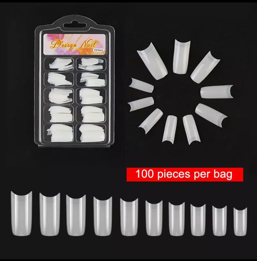 100pcs French Nail Manicure Extension Tips