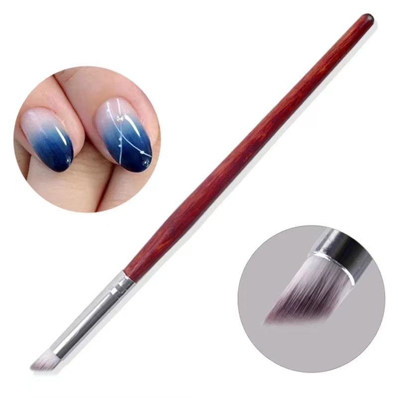1pc Nail Art Ombre Brush wood Handle